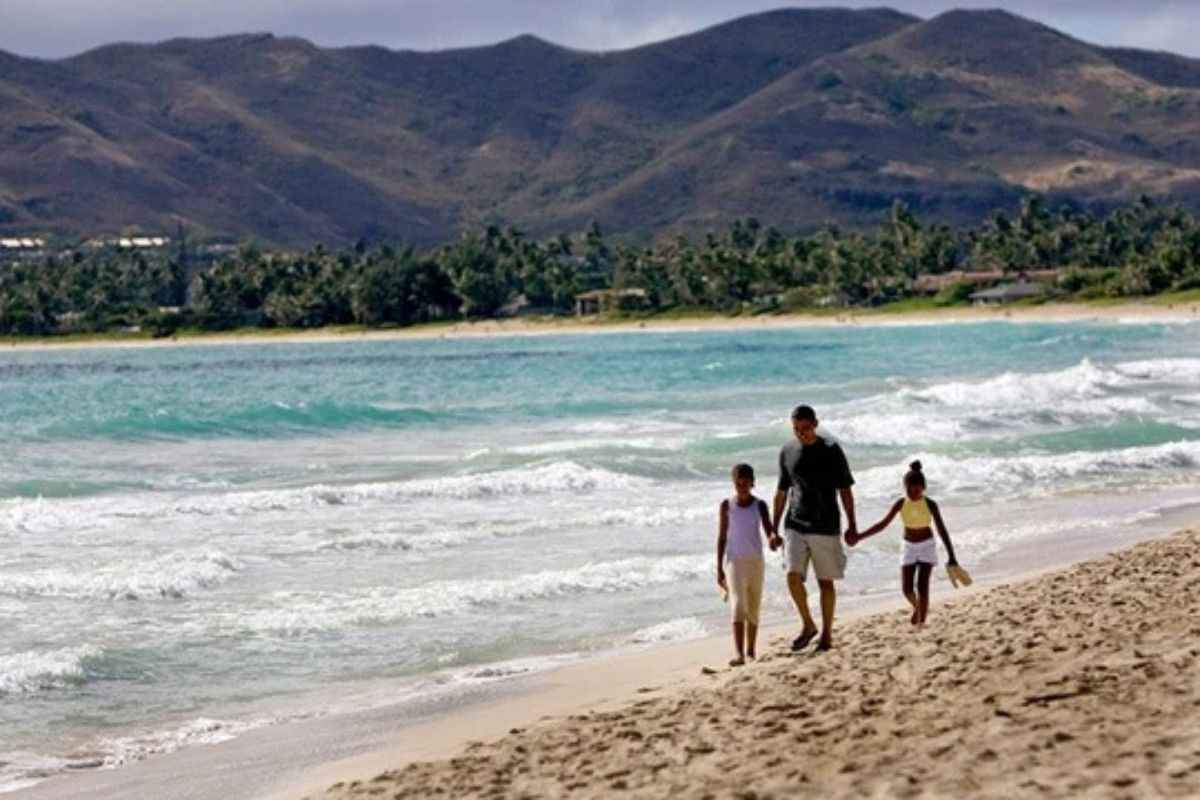 Tổng thống Obama trong 1 lần đến Hawaii