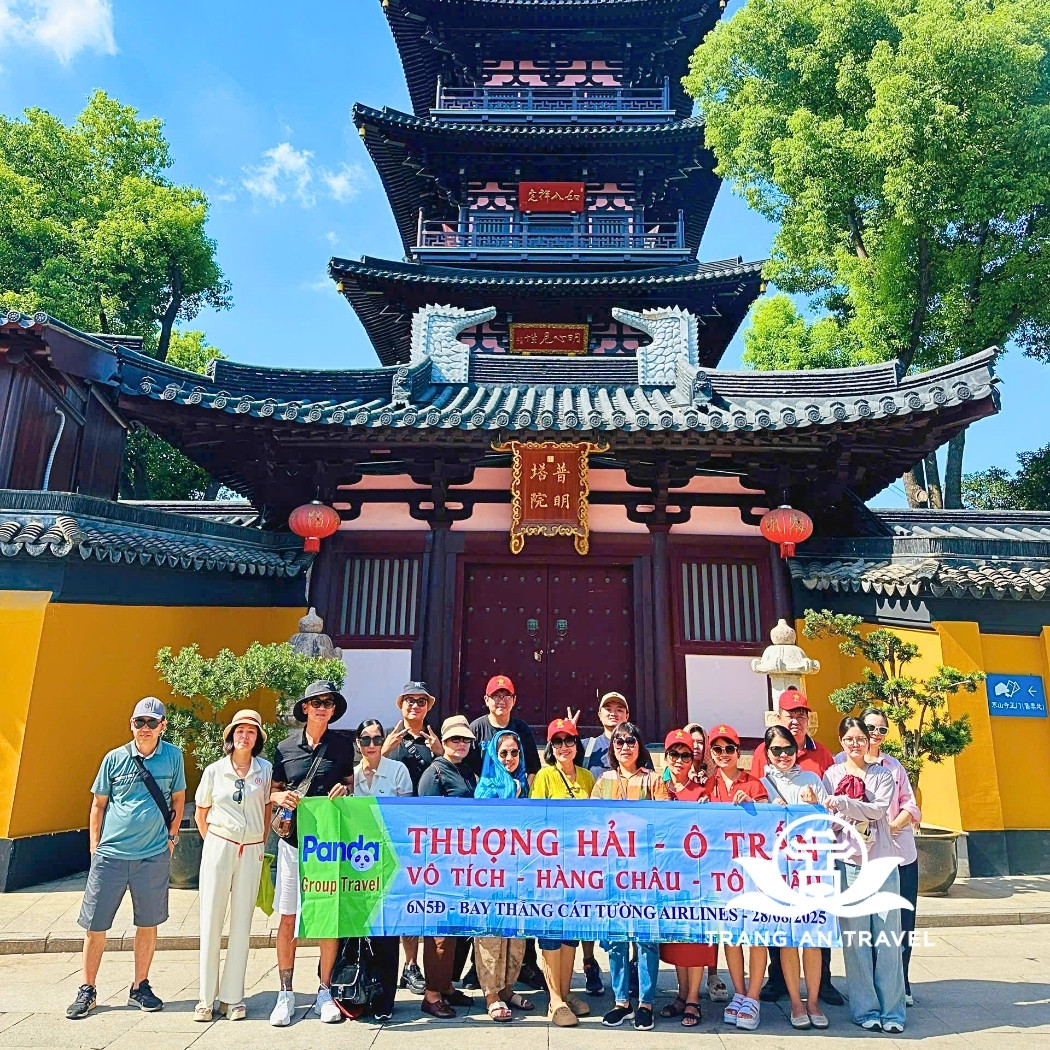 Hành trình: THƯỢNG HẢI - TÔ CHÂU - VÔ TÍCH – Ô TRẤN - HÀNG CHÂU