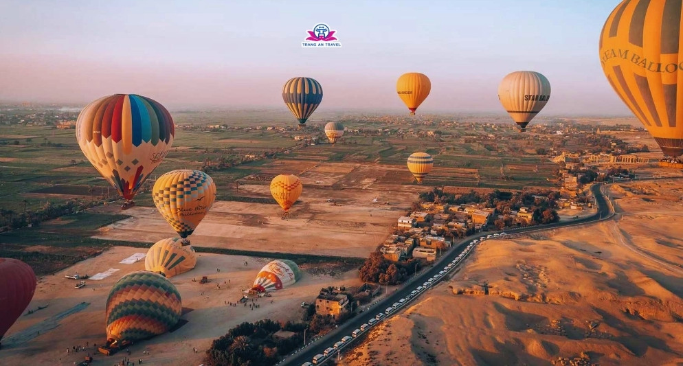 Bay khinh khí cầu ở Luxor – Trải nghiệm du lịch Ai Cập độc đáo nhìn từ trên cao