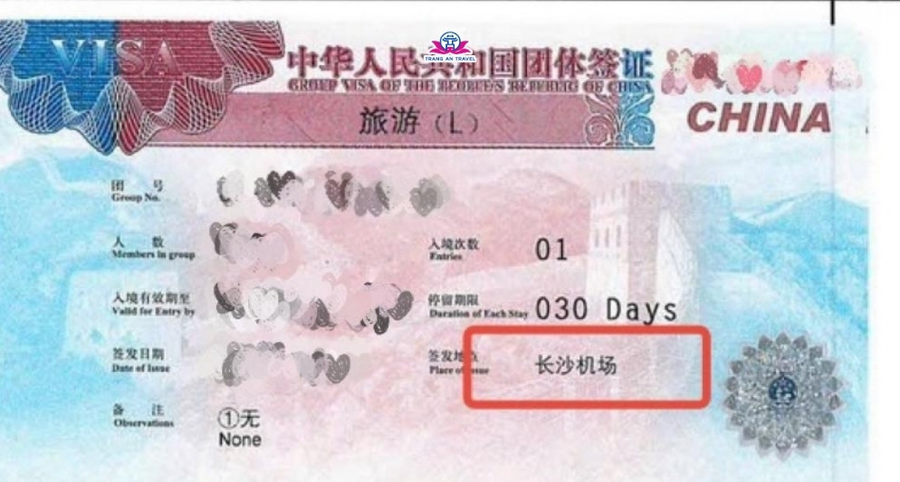 Thủ tục xin visa đoàn Trung Quốc 2025 mới nhất để du lịch